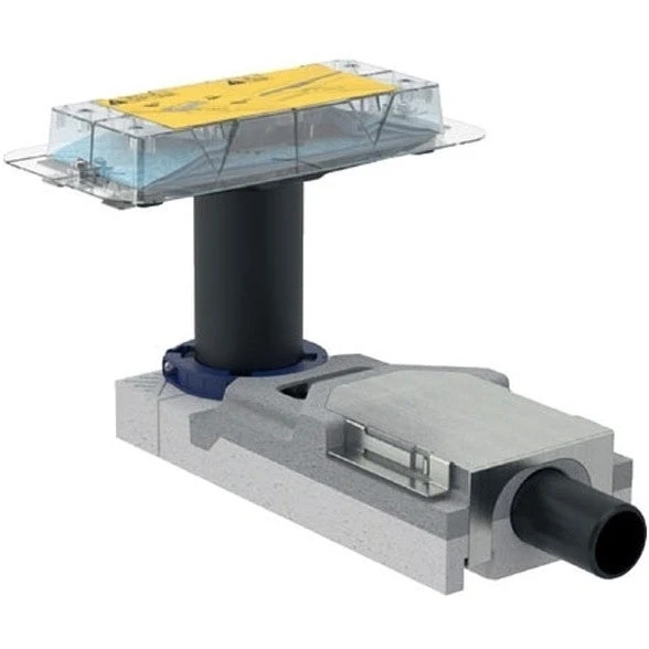 Set promo Rigola dus Geberit CleanLine 20 set complet, corp de baza H6.5 cm