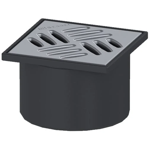 Set promo Sifon de dus Kessel System 125 Basic cu capac de inox