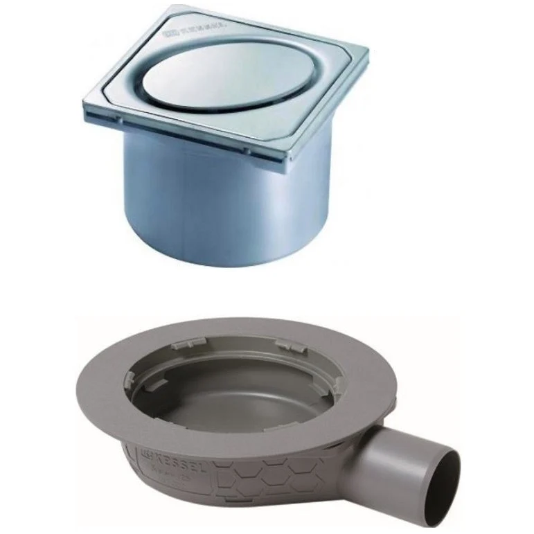 Set promo Sifon pardoseala Kessel System 125 Premium cu capac inox