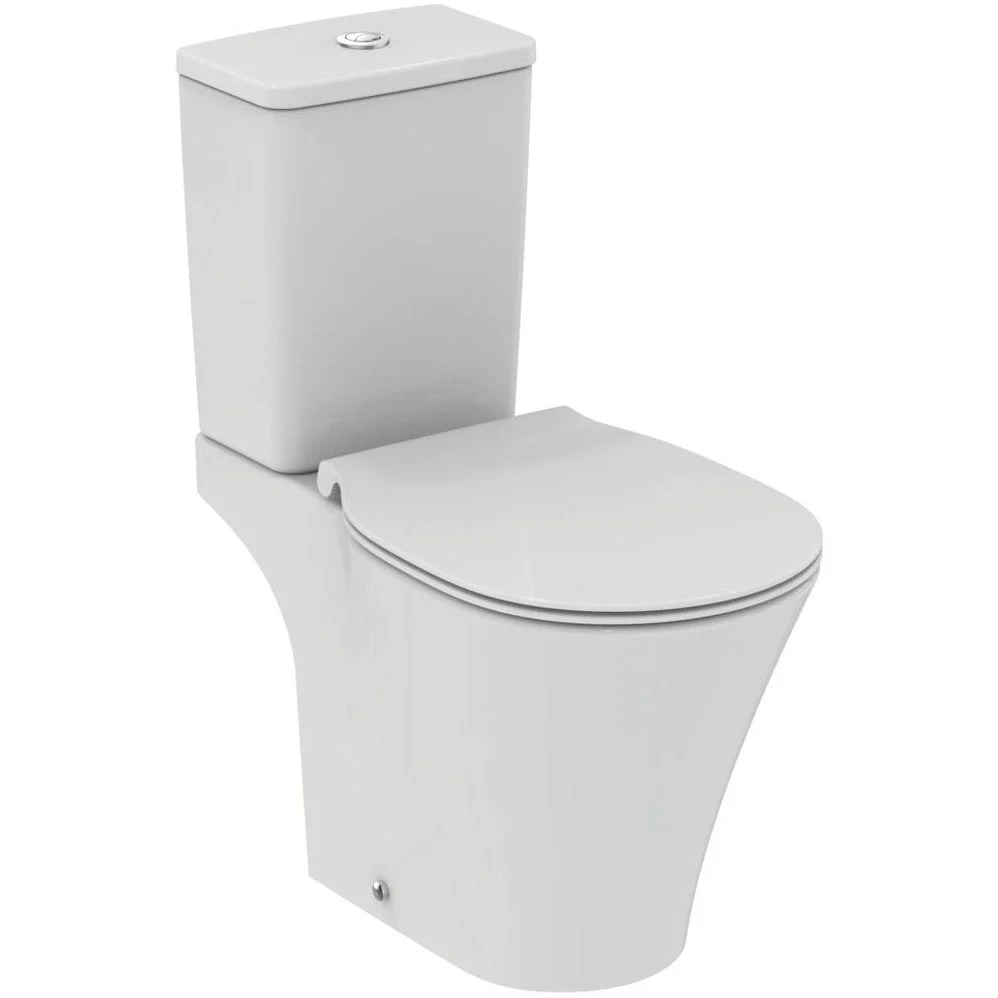 Set promo Vas WC pe pardoseala cu rezervor aparent si capac soft close Ideal Standard Connect Air AquaBlade 37x67 cm evacu...