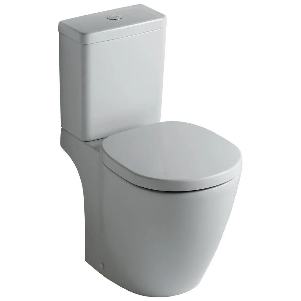 Set promo Vas WC pe pardoseala cu rezervor aparent si capac Ideal Standard Connect 36x66 cm evacuare orizontala