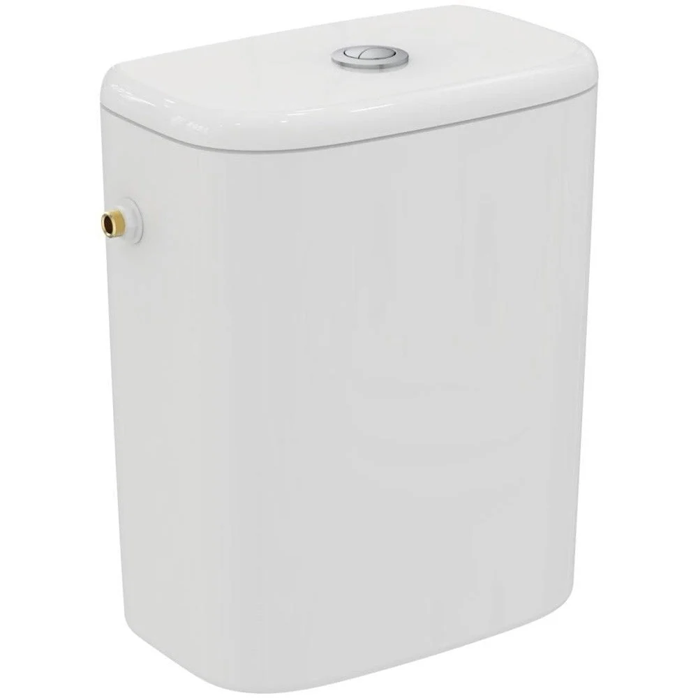 Set promo Vas WC pe pardoseala cu rezervor aparent si capac soft close Ideal Standard Tesi AquaBlade 37x67 cm evacuare ori...