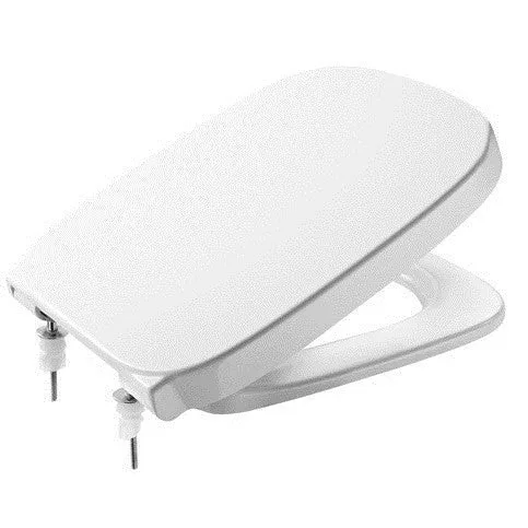 Set promo Vas WC pe pardoseala cu rezervor aparent si capac Roca Debba 36x66 cm evacuare orizontala