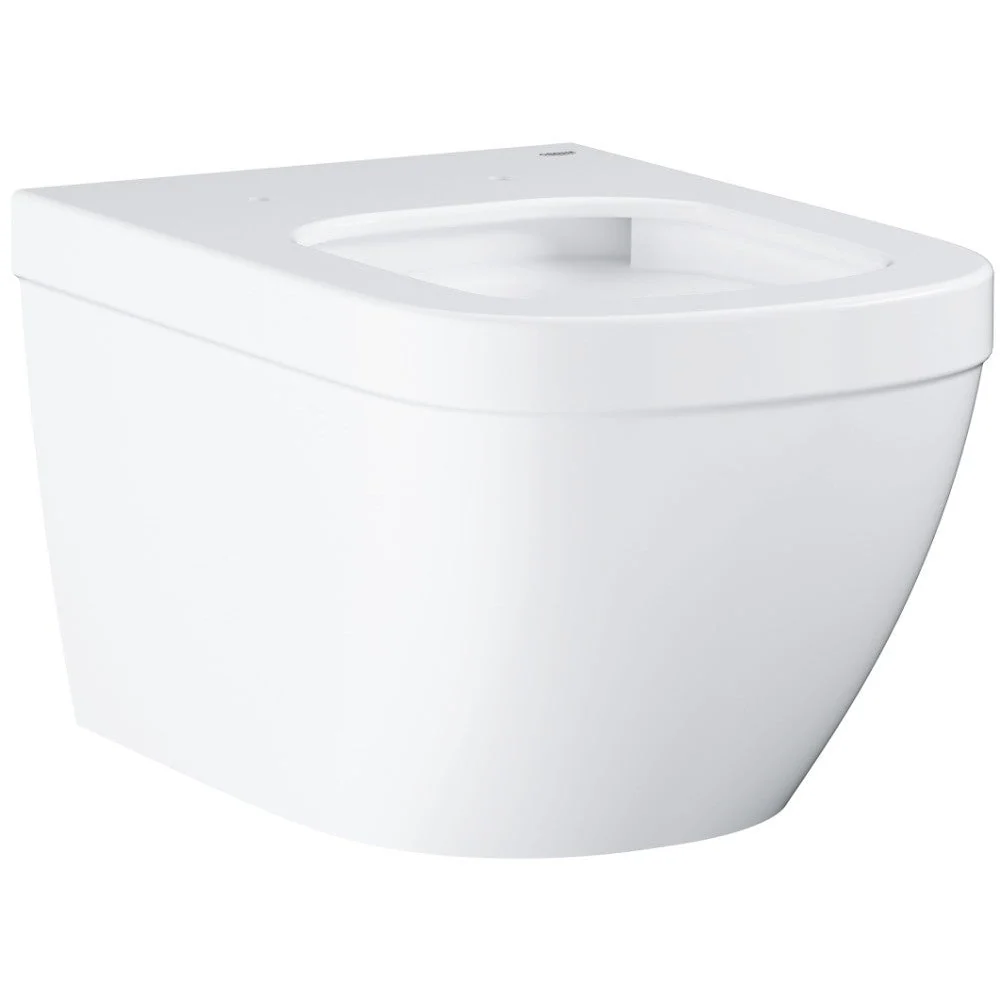 Set promo Vas WC suspendat cu rezervor incastrat si capac soft close Grohe Euro Ceramic Rimless 38x54 cm evacuare orizontala