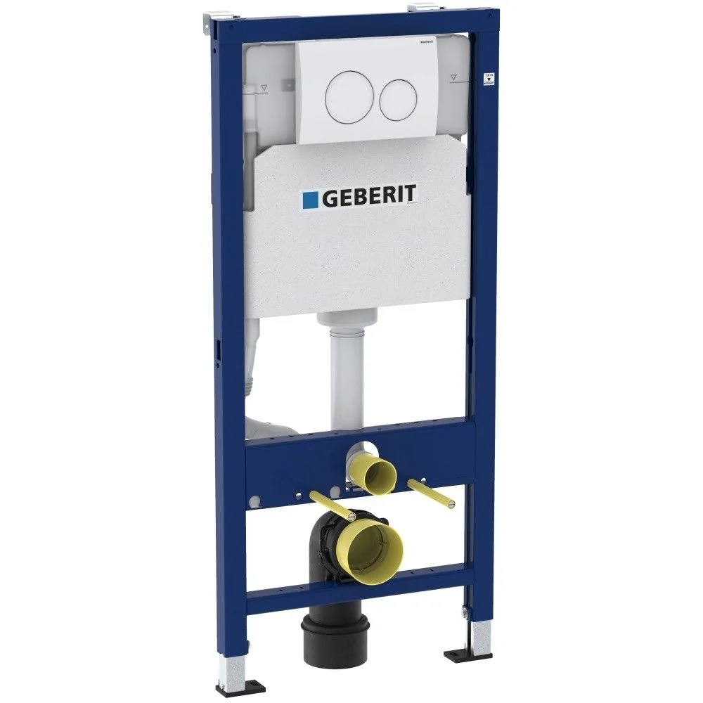 Set Promo Vas WC suspendat cu rezervor incastrat, clapeta de actionare alba, capac soft close, Geberit Delta si Fluminia M...