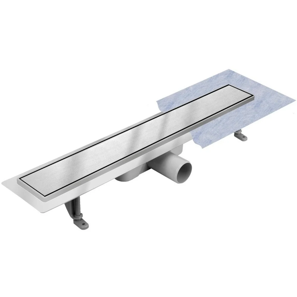Set rigola dus Techman Duo faiantabila inox, cu membrana antimiros, 80 cm