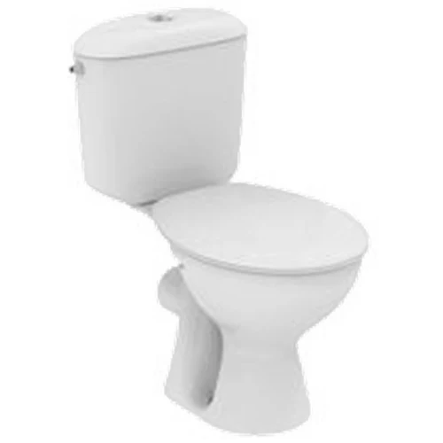 Set Vas WC pe pardoseala cu rezervor aparent si capac Vidima Sirius 35x66 cm evacuare orizontala