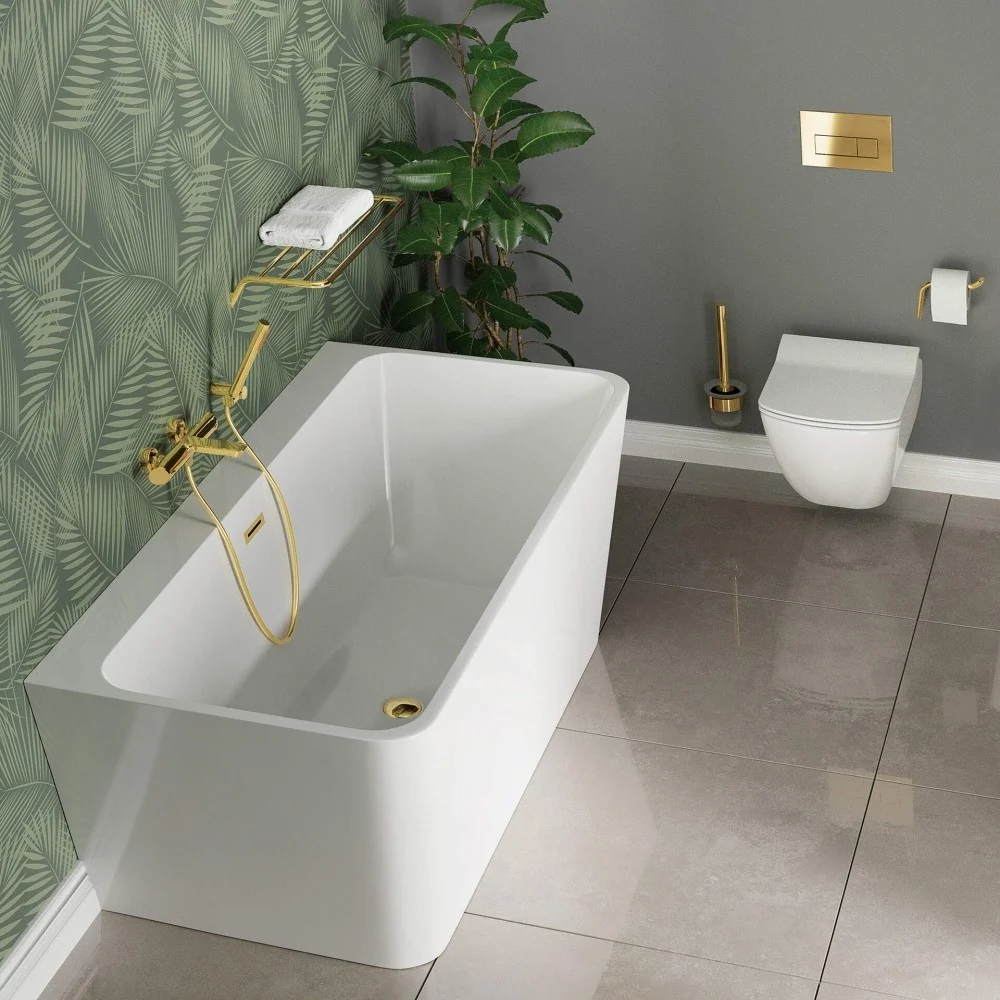 Set Vas WC suspendat cu capac Deante Anemon Rimless 37x52 cm evacuare orizontala