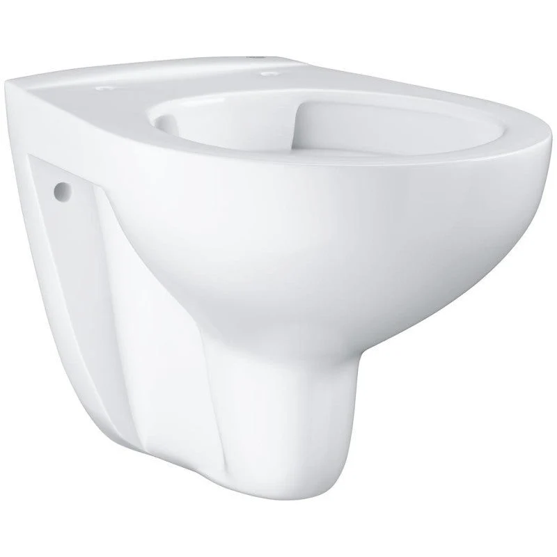Set Vas WC suspendat cu capac Grohe Bau Ceramic Rimless 37x53 cm, evacuare orizontala