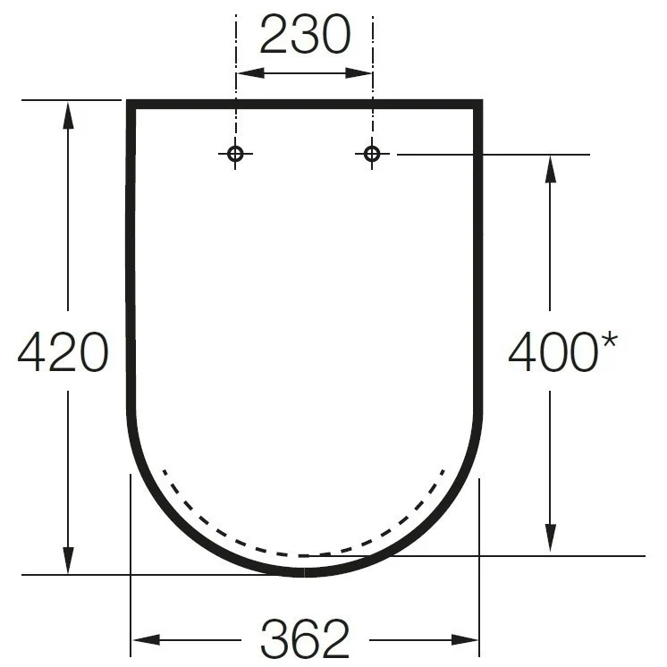 Set Vas WC suspendat cu capac soft close Roca Meridian Rimless 36x48 cm evacuare orizontala