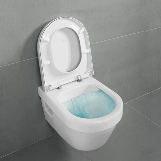 Set Vas WC suspendat cu capac soft close Villeroy & Boch Architectura Compact 35x48 cm evacuare orizontala
