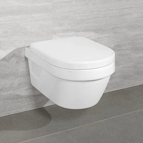 Set Vas WC suspendat cu capac soft close Villeroy & Boch Architectura Compact 35x48 cm evacuare orizontala