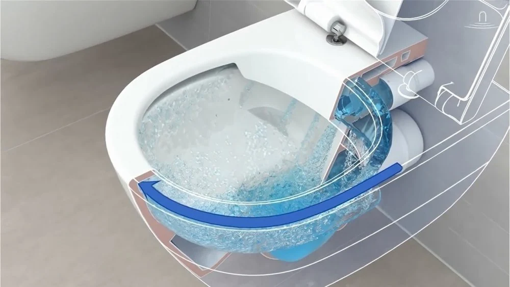 Set Vas WC suspendat cu capac soft close Villeroy & Boch Avento DirectFlush 37x53 cm evacuare orizontala
