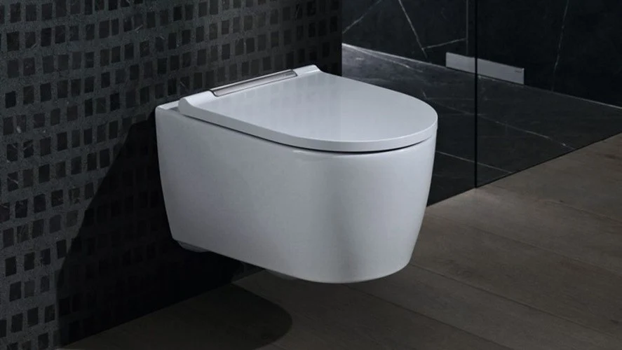 Set Vas WC suspendat cu capac soft close Geberit One 37x54 cm evacuare orizontala