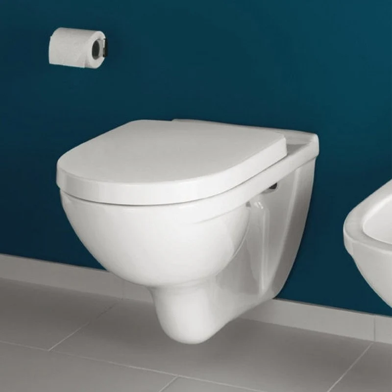 Set Vas WC suspendat cu capac soft close Villeroy & Boch O.Novo 36x56 cm evacuare orizontala