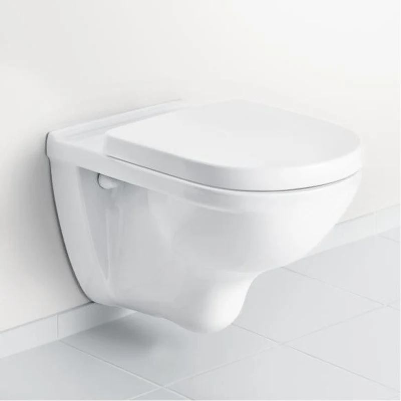 Set Vas WC suspendat cu capac soft close Villeroy & Boch O.Novo Compact 36x49 cm evacuare orizontala