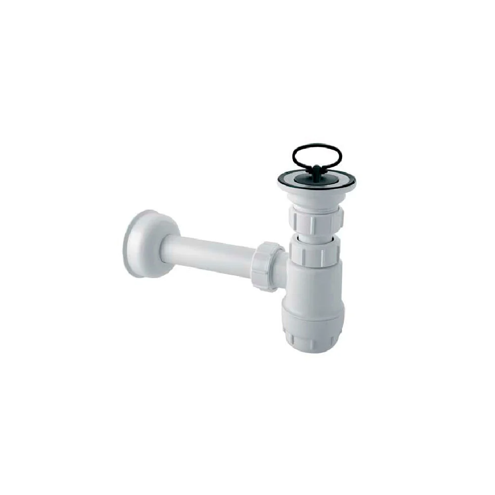 Sifon chiuveta flanş Ø60, filtru de inox, dop din PVC McALPINE BOTTLE 5/4” Ø32 mm