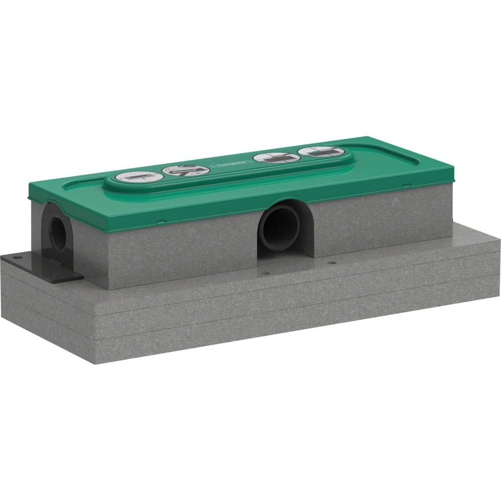 Sifon pardoseala Hansgrohe uBox H6 cm, pentru instalare plata