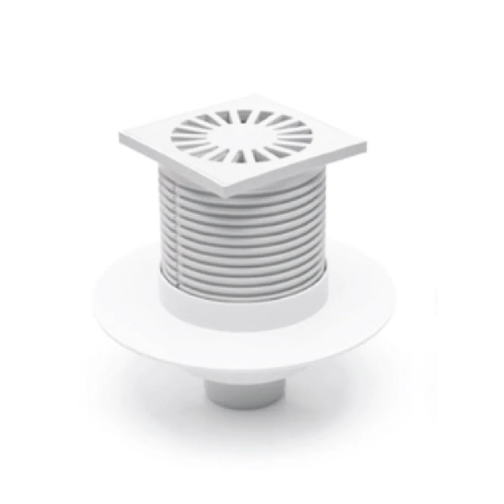 Sifon de pardoseala MCH cu iesire orizontala DN 50/H reglabil- plastic cu guler