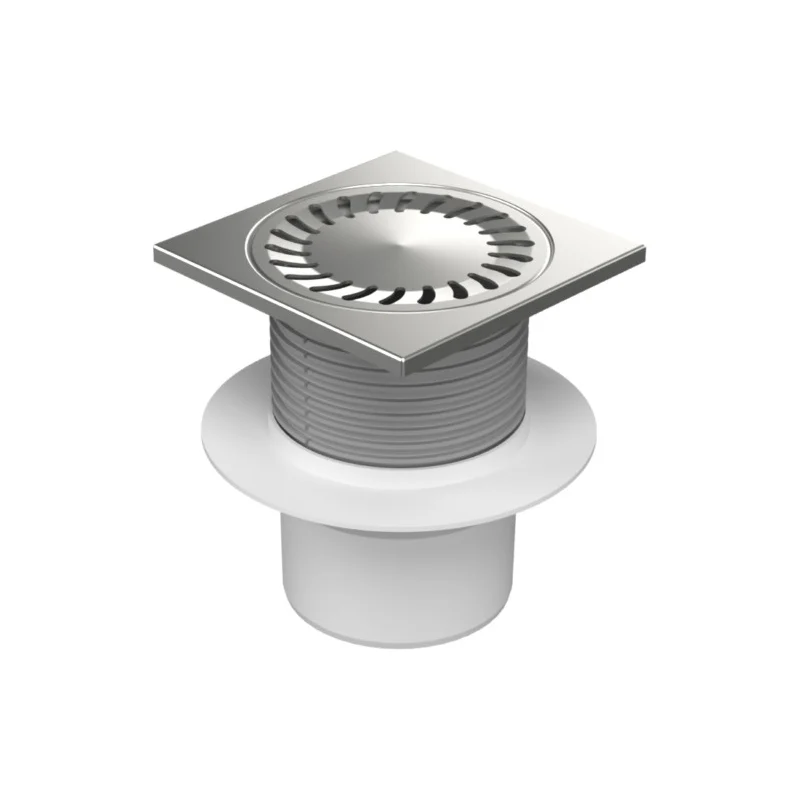 Sifon de pardoseala MCH cu iesire verticala DN 110/H reglabil, complet din otel inox cu guler/flansa