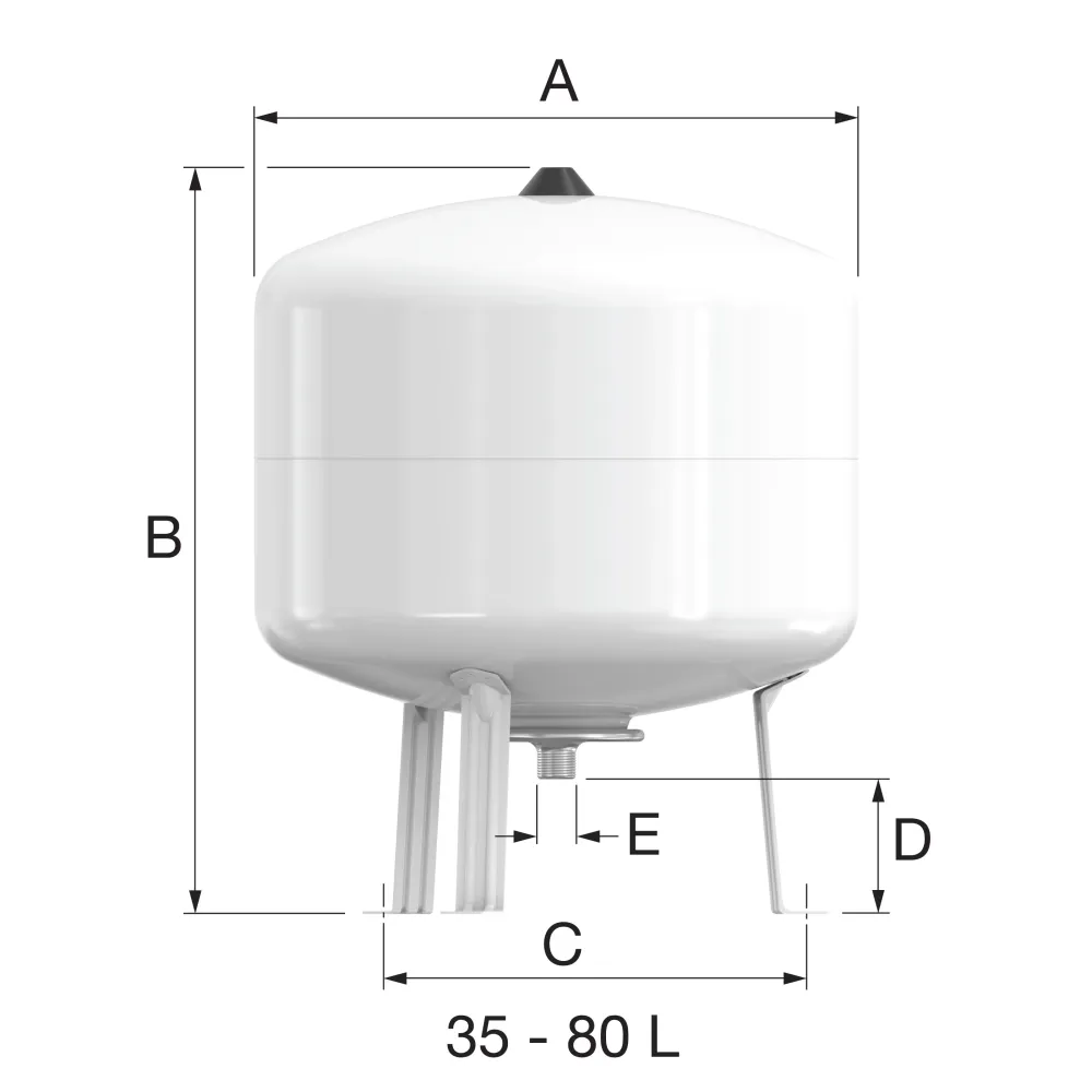 Vas de expansiune FLAMCO Airfix R. 80 L
