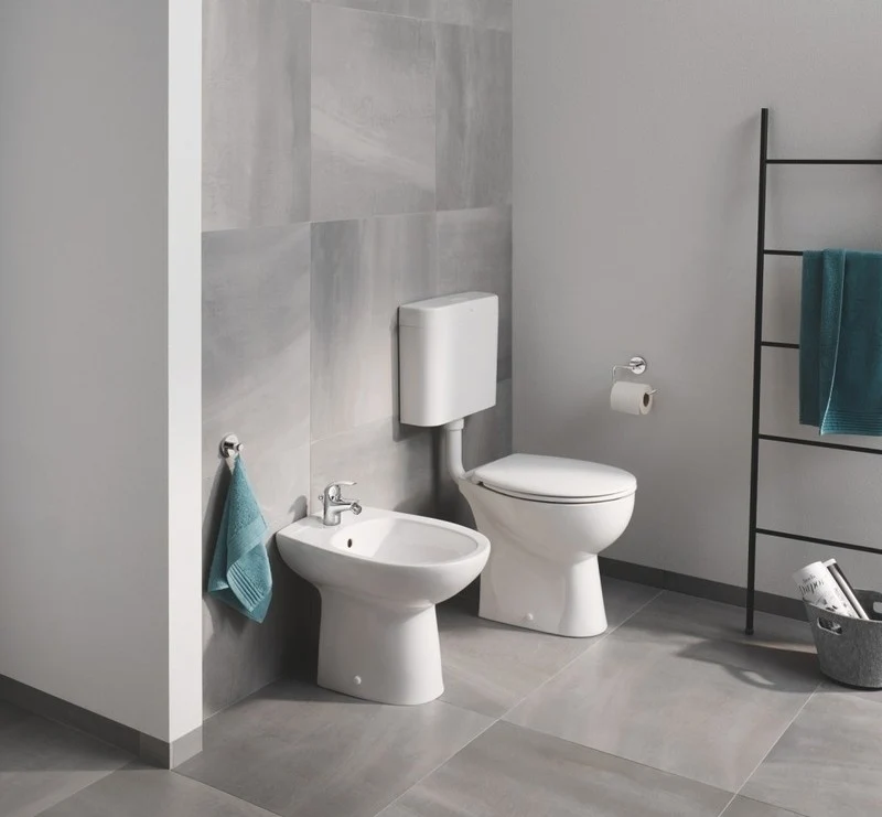 Vas WC pe pardoseala Grohe Bau Ceramic Rimless 36x52 cm evacuare orizontala
