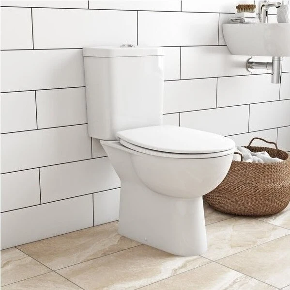 Vas WC pe pardoseala Grohe Bau Ceramic Rimless 36x62 cm evacuare orizontala sau verticala