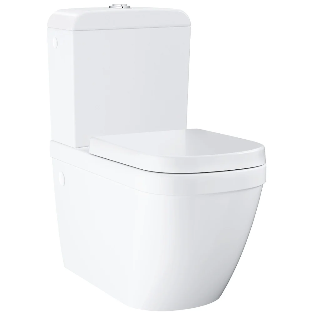 Vas WC pe pardoseala Grohe Euro Ceramic Rimless 37x67 cm evacuare orizontala