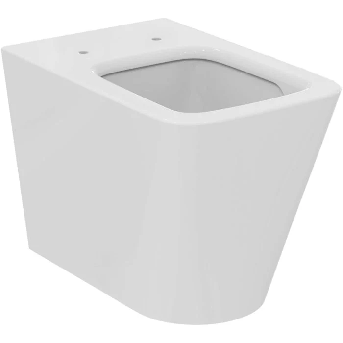 Vas WC pe pardoseala Ideal Standard Blend Cube AquaBlade 37x57 cm evacuare orizontala sau verticala, alb
