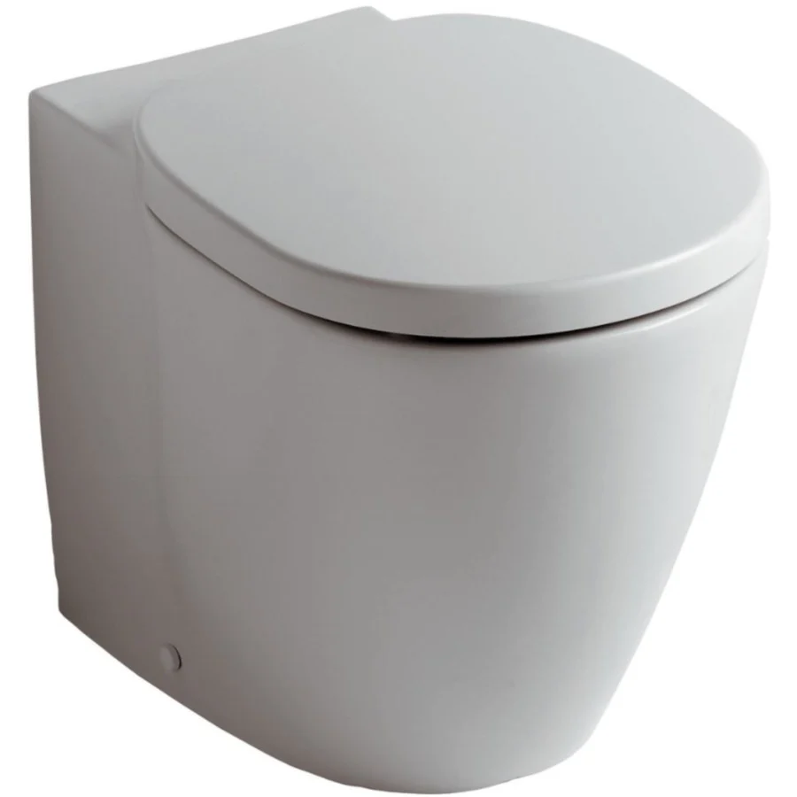 Vas WC pe pardoseala Ideal Standard Connect 36x55 cm evacuare orizontala, lipit de perete