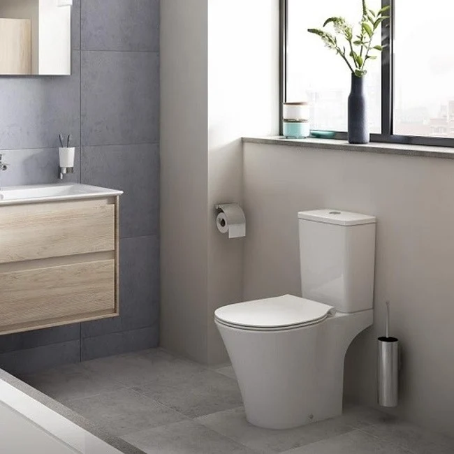 Vas WC pe pardoseala Ideal Standard Connect Air AquaBlade 36x66 cm evacuare orizontala sau verticala