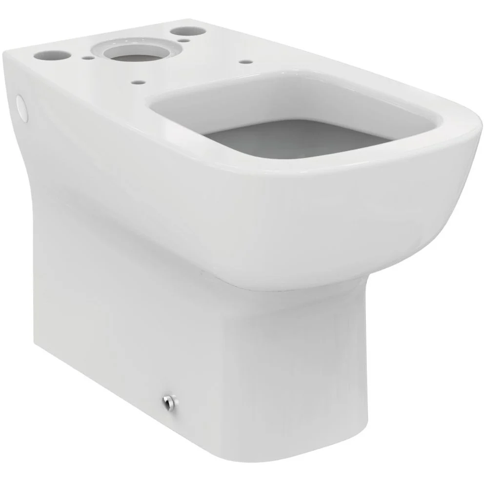 Vas WC pe pardoseala Ideal Standard Esedra 36x61 cm evacuare orizontala sau verticala, lipit de perete