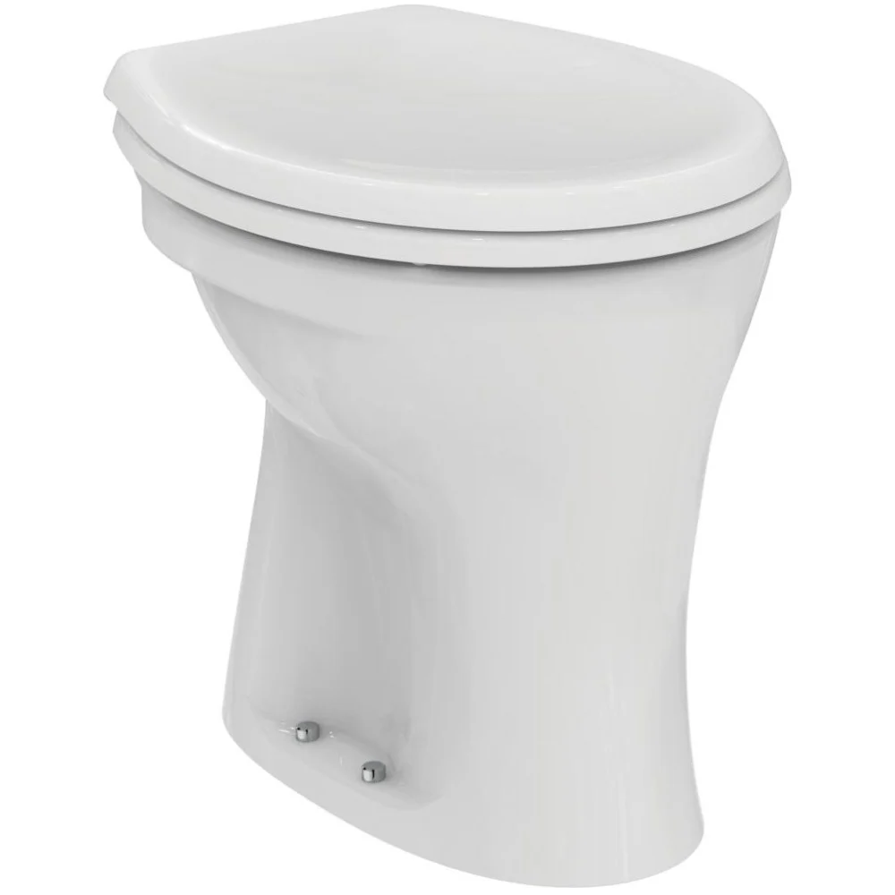 Vas WC pe pardoseala Ideal Standard Eurovit 36x47 cm evacuare verticala, cu oglinda