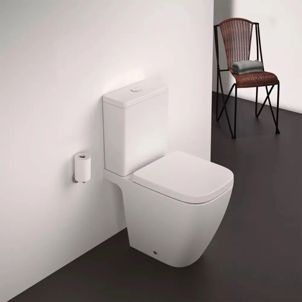 Vas WC pe pardoseala Ideal Standard I.Life S Rimless 36x60 cm evacuare orizontala