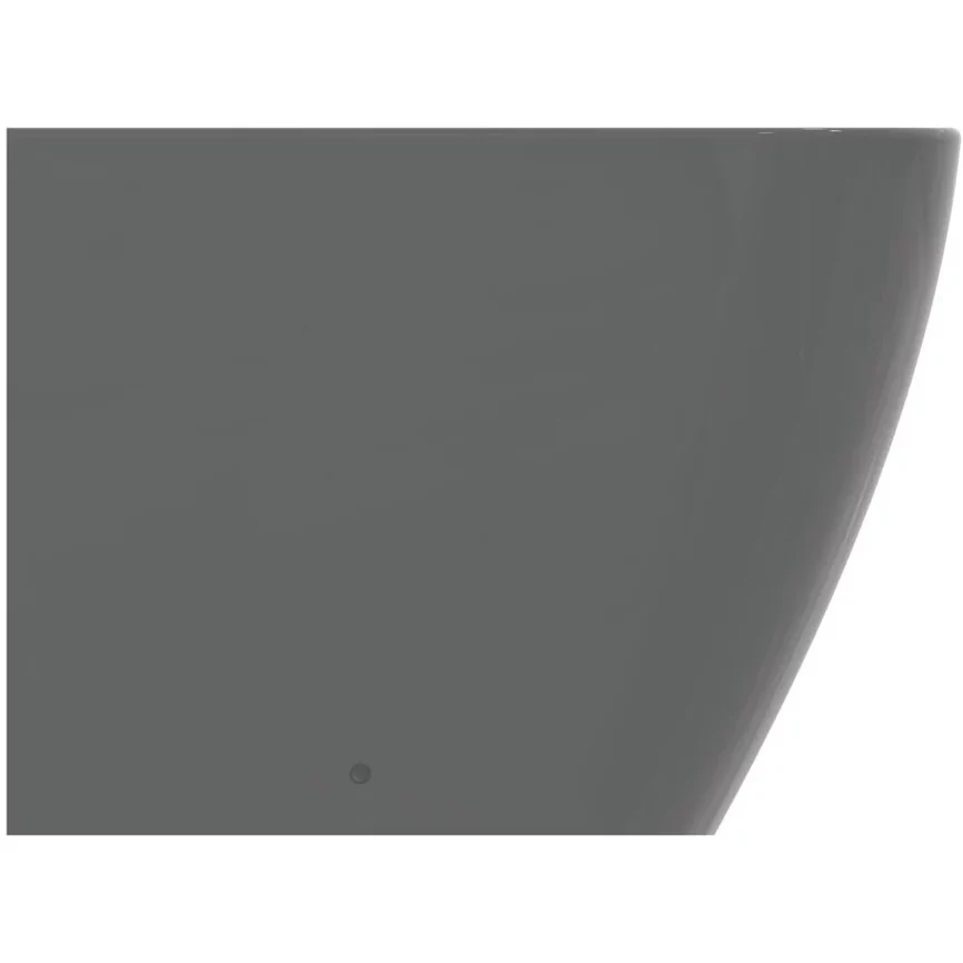 Vas WC pe pardoseala Ideal Standard I.Life B Rimless 36x54 cm evacuare orizontala, gri inchis
