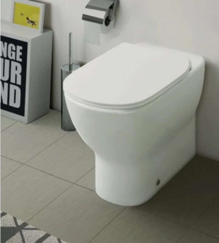Vas WC pe pardoseala Ideal Standard Tesi AquaBlade 37x56 cm evacuare orizontala sau verticala, lipit de perete