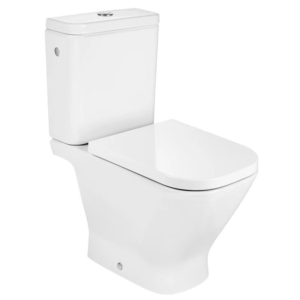 Vas WC pe pardoseala Roca Gap Rimless 37x65 cm evacuare orizontala sau verticala