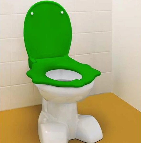 Vas WC pentru copii, pe pardoseala Geberit Bambini 35x50 cm evacuare orizontala, alb