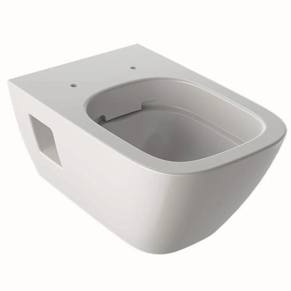 Vas WC suspendat Geberit Selnova Square Rimfree 35x54 cm evacuare orizontala