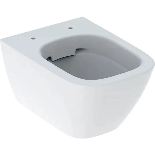 Vas WC suspendat Geberit Smyle Square Rimfree 35x49 cm evacuare orizontala