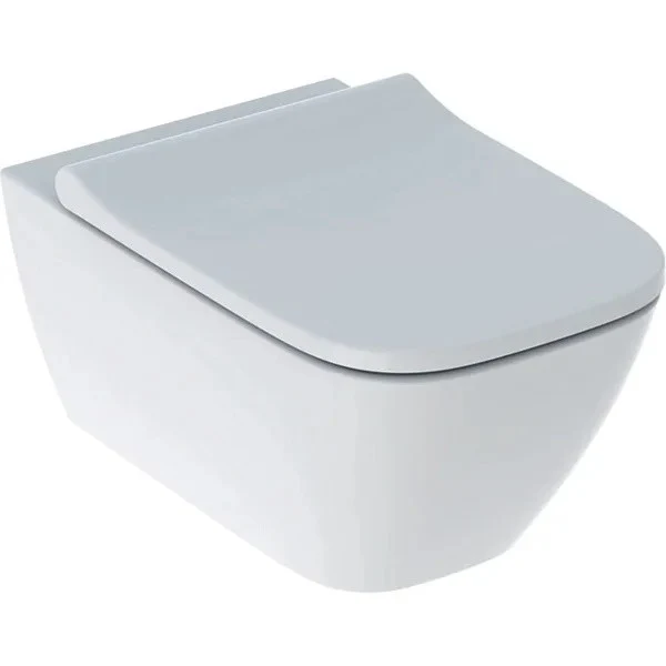 Vas WC suspendat Geberit Smyle Square Rimfree 35x54 cm evacuare orizontala