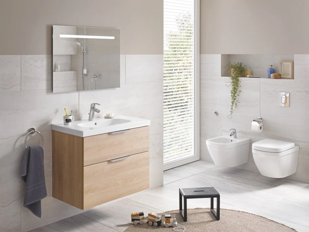 Vas WC suspendat Grohe Euro Ceramic Rimless 37x54 cm evacuare orizontala