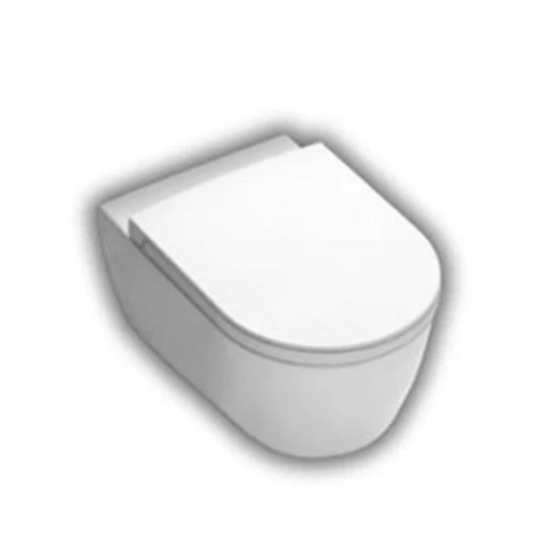 Vas WC suspendat Hatria Fusion Rimless 36x54 cm evacuare orizontala