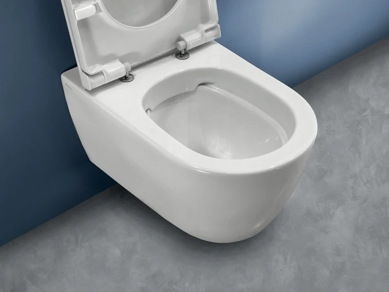 Vas WC suspendat Hatria Fusion Rimless 36x54 cm evacuare orizontala