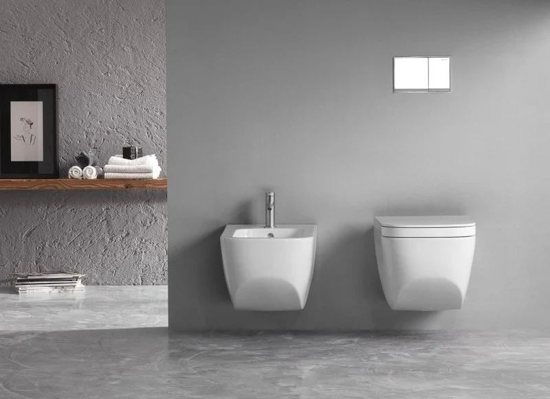 Vas WC suspendat Hatria Next Rimless 36x56 cm evacuare orizontala
