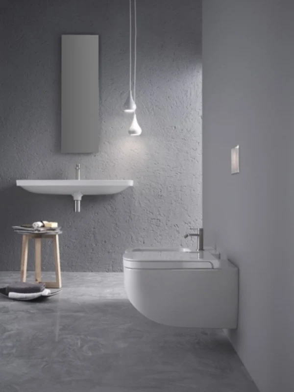 Vas WC suspendat Hatria Next Rimless 36x56 cm evacuare orizontala, alb mat