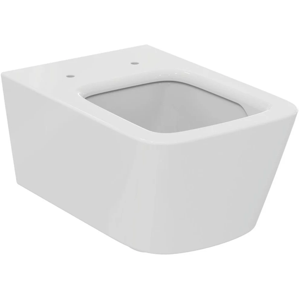 Vas WC suspendat Ideal Standard Blend Cube AquaBlade 37x55 cm evacuare orizontala, alb mat