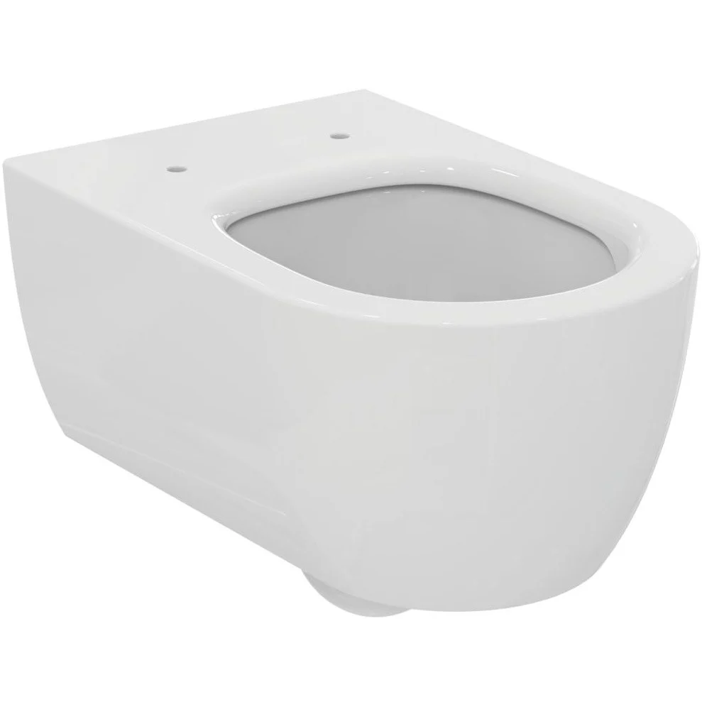 Vas WC suspendat Ideal Standard Blend Curve AquaBlade 36x54 cm evacuare orizontala, alb mat