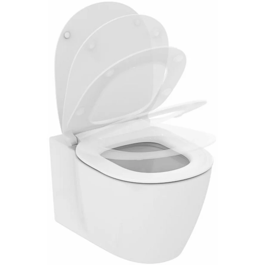Vas WC suspendat Ideal Standard Connect AquaBlade 36x54 cm evacuare orizontala, fixare ascunsa