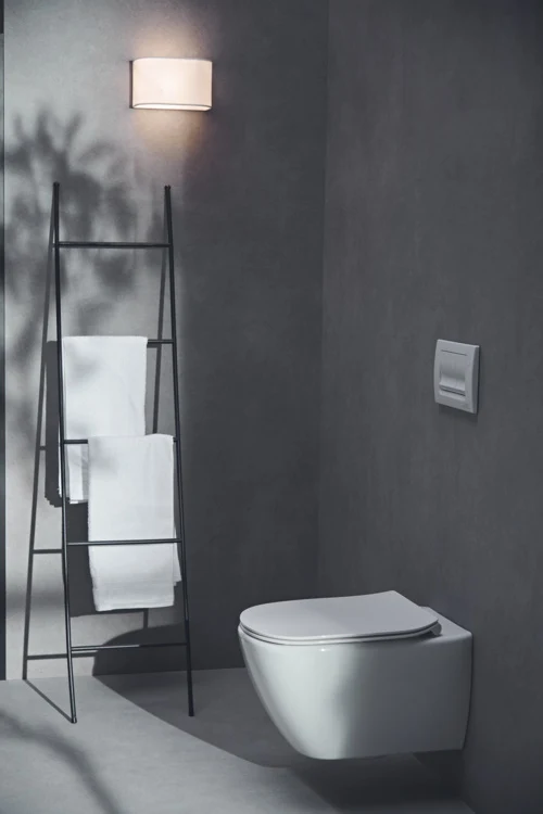 Vas WC suspendat Ideal Standard Tesi Rimless 37x54 cm evacuare orizontala, alb